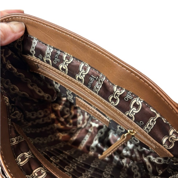 Tignanello Saddle Brown Leather Crossbody Bag - Picture 7 of 11